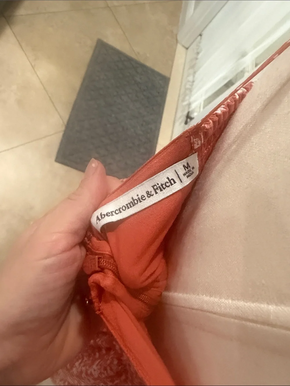 Abercrombie & Fitch Rust Floral Maxi Dress